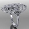 Diamond Filigree Ring - Image 3