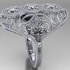 Diamond Filigree Ring - Image 4