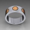 Seven Power Ball Band in 14k Yellow Gold and Sterling Silver - Image 3