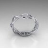 18k DNA Strand Ring in White, Rose or Yellow - Image 6
