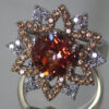 14k Sunrise topaz lotus ring - Image 2