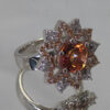 14k Sunrise topaz lotus ring - Image 3